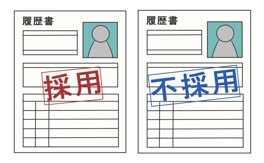 不採用　伝え方